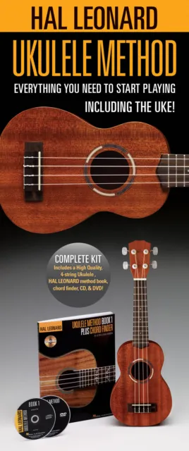 Hal Leonard Ukulele Starter Pack Uke Instrument Beginner Lesson Book Audio DVD