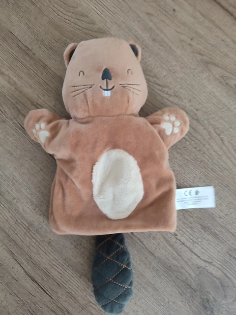 Doudou Marionnette Castor Simba Toys Kiabi etat neuf