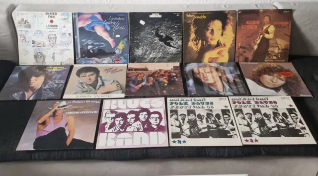 Schallplatten Sammlung 19 STÜCK 12"Vinyl LPS Konvolut Rock Pop Blues Diverse