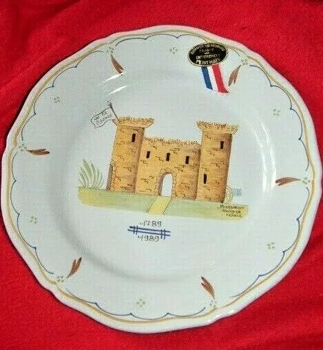 Belle Assiette De Quimper-  Hb Henriot-A Partir De1984 -La Bastille