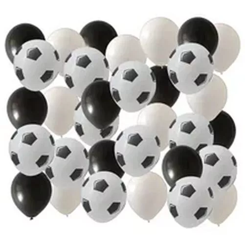 40pcs Fútbol SPORTS Temática Fiesta Negro Verde Globos Niño Cumpleaños Supplies 2