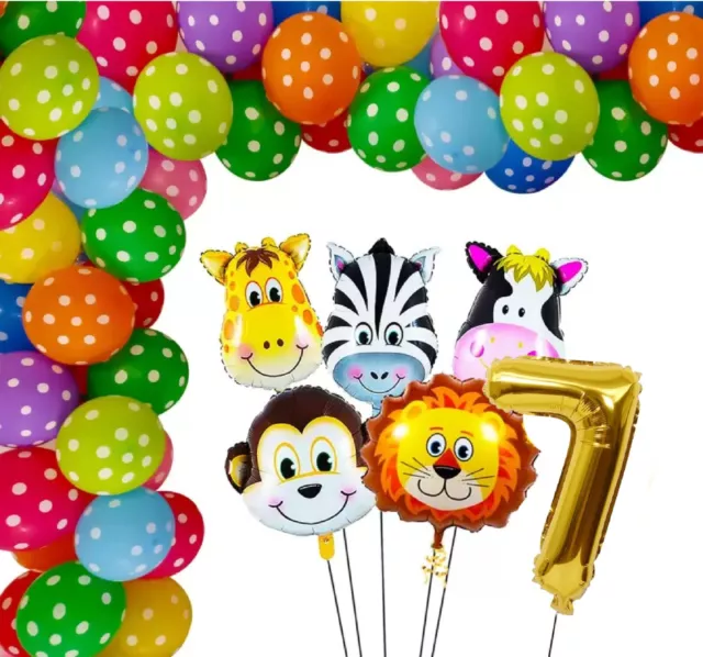 Bébé Douche Animaux Ballons Fête Joyeux Anniversaire Balons Enfants Thème 2