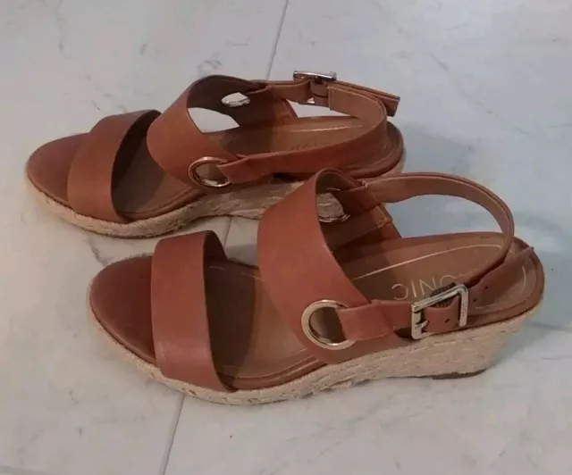 VIONIC SZ 6.5 Tulum Vero Espadrille Wedge Sandal Tan 24.99 PicClick