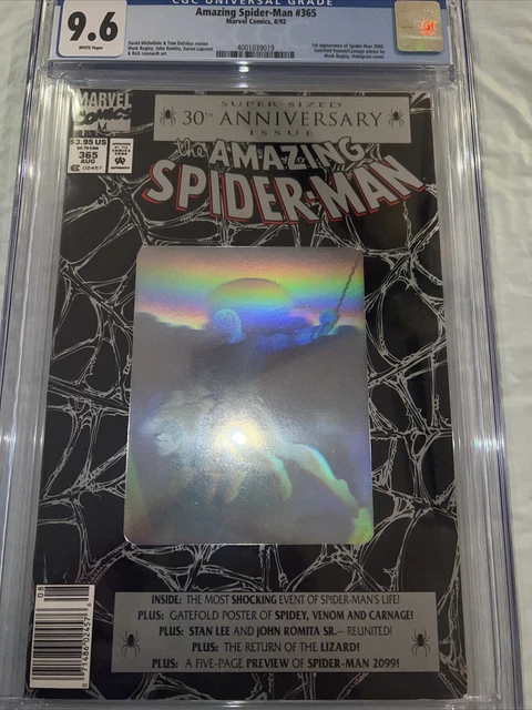 Amazing SpiderMan #365  1st App Spider-Man 2099/30th Anniv.  CGC 9.6  NEWSSTAND!