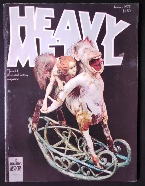 Heavy Metal Magazine January 1979: Corben, Moebius, Trina, Bilal, McKie. Lot 254