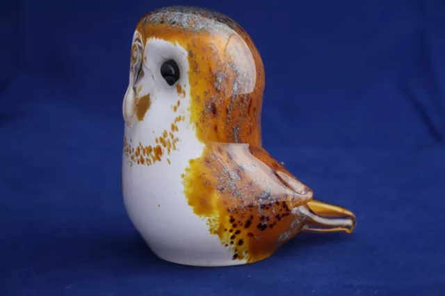 Langham Glass Hand-Made Crystal Small Barn Owl - Brand New / Boxed 2