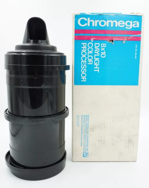 Omega Chromega 469-008 8x10 Daylight Processor Tank w/ Box #445