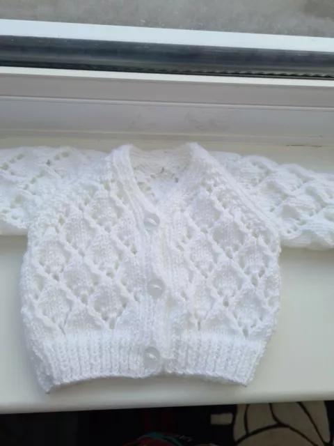 hand knitted baby cardigans