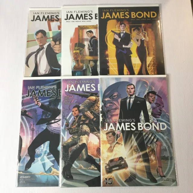 James Bond #1 - 6 (2019) 1St Printing  Bagged & Boarded Dynamite