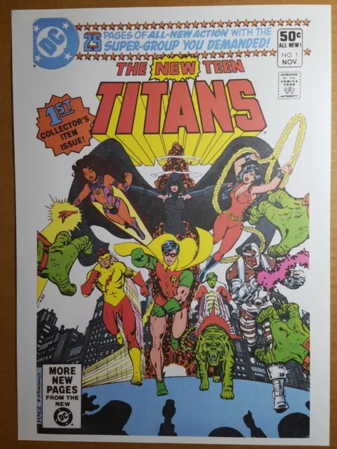 The New Teen Titans 1 DC Comics Poster by George Perez