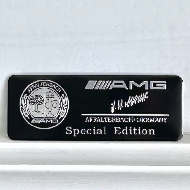 AMG Special Edition Logo Emblem Aufkleber Affalterbach Mercedes 8X3cm Schwarz