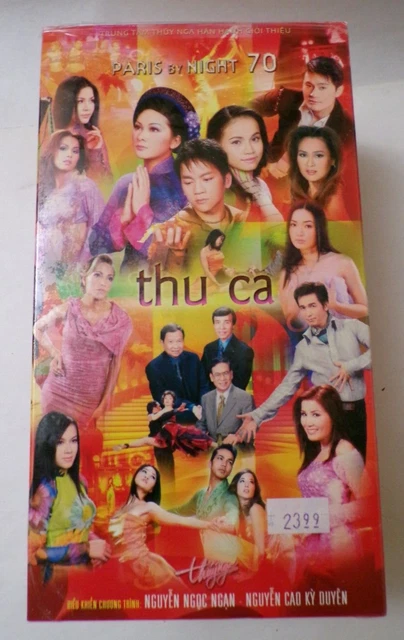 Paris By Night 70, Thu Ca, 2003 Thuy Nga, Vietnamese Music VHS, 3 Tapes (029-9)