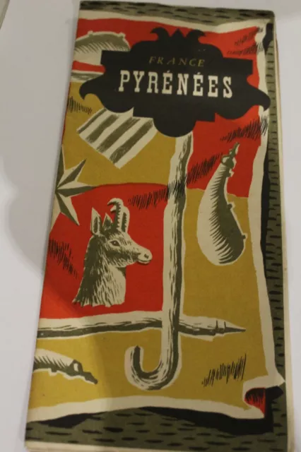 Ancien Depliant Publicitaire Pour Les Pyrenees.....d