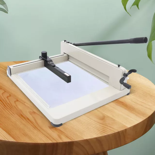 17" Paper Cutter Heavy Duty Manual Guillotine Stack Paper Trimmer Metal Base A3