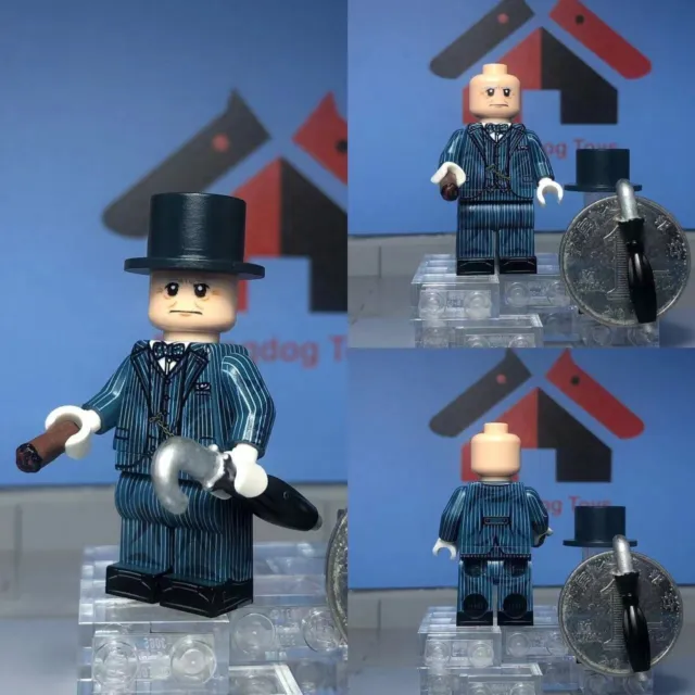 custom 3th party min brick minifigure  eb Churchill