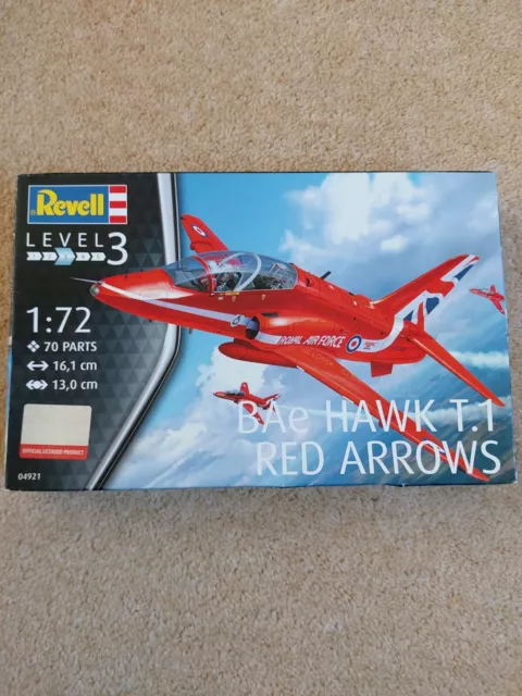 REVELL 04921 BAe Hawk T.1 Red Arrows 1:72 Aircraft Model Kit New Sealed