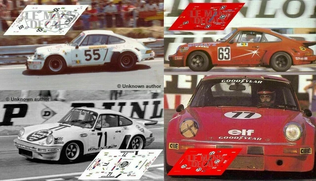 Décalcomanies Porsche 911 R Record Monza 1967 - Échelles 1:32 à 1:18 - Stickers Le Mans