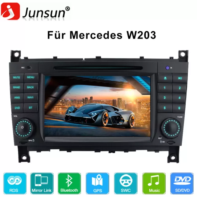 7'' Autoradio GPS Navi CD DVD DAB+ RDS Für Mercedes Benz C-Klasse W203 CLK 209