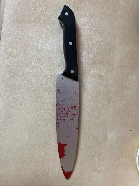 Bloody Kitchen Knife Halloween Horror Fancy Dress Accessory Blood Blade
