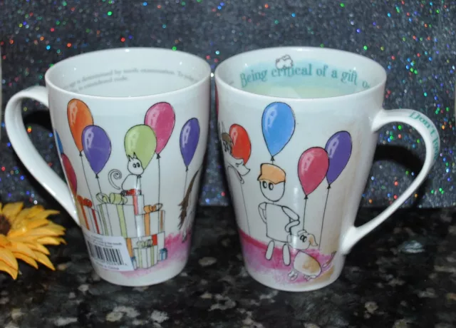 NEW PAUL CARDEW SET/2 Latte Coffee/Tea Mug METAPHORICALLY SPEAKING Cat Dog Horse