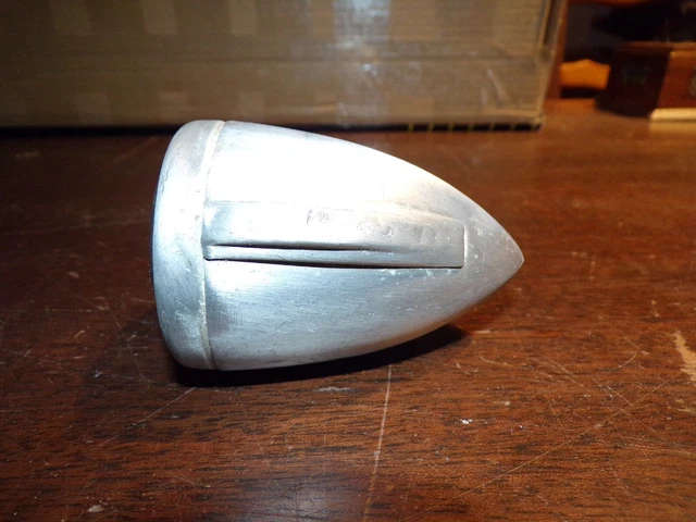 Phare Avant Vélo Vintage PYB – Aluminium Forme Obus Avec Casquette – Fabrication Française