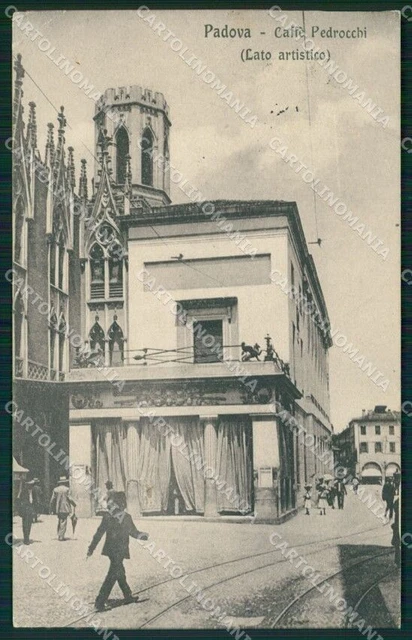 Padova Città Caffè Pedrocchi PIEGHINA cartolina QT3819