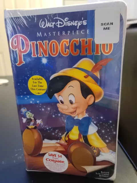 Walt Disney Masterpiece 239 Pinocchio VHS Factory Sealed Brand New