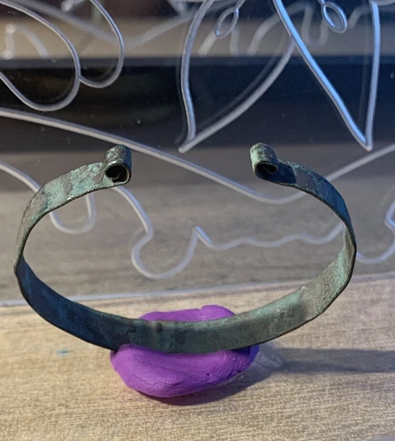 Bracelet Ancien 'Bretagne à Ma Vie' Avec Hermine - Bijou Breton/celtique En Métal Pour Enfant, Occasion