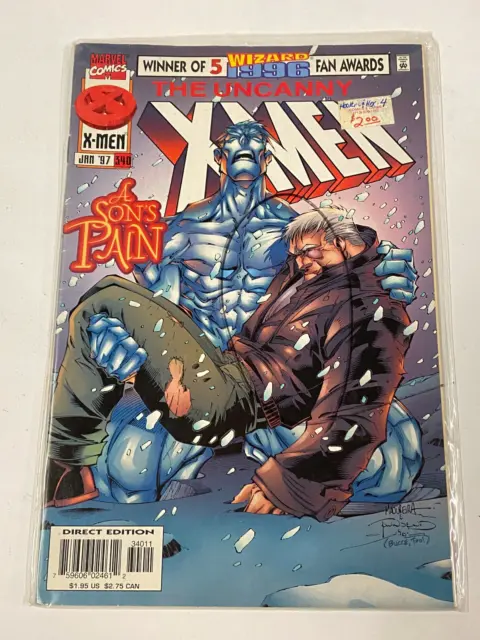 Uncanny X-Men #340 - 1997 Marvel Comics Direct - VF/VF+!