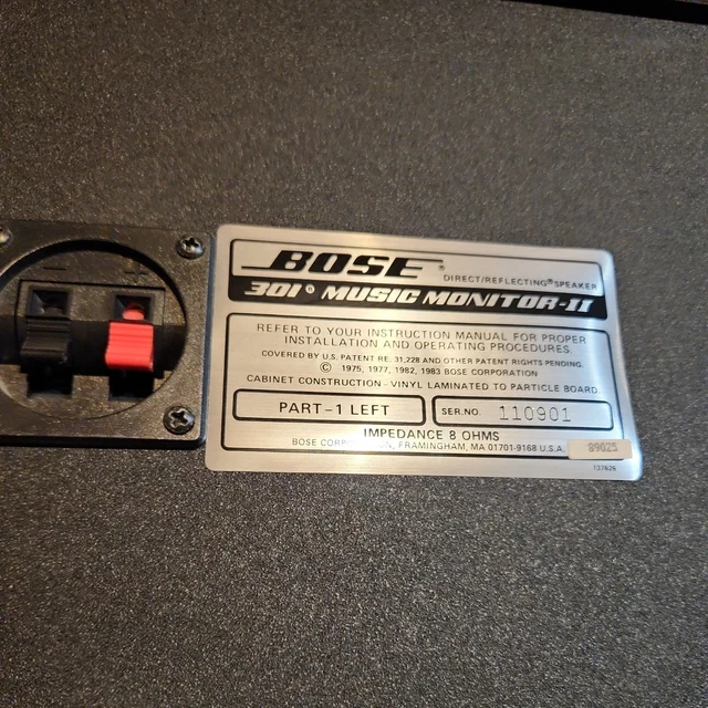 BOSE 301 SERIES II (RARE) Direct Reflecting Bookshelf Speakers