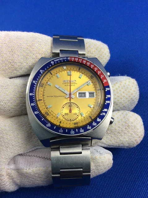 New Replacement Crown For Seiko Pogue Chronograph & World Time Watches (6139-6002, 6117-6400)