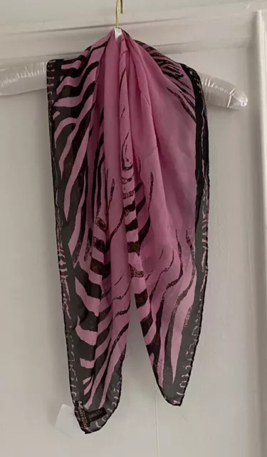 Roberto Cavalli Pure Silk Scarf Monogram+animal Print 67x67cm BNWT Made In Italy