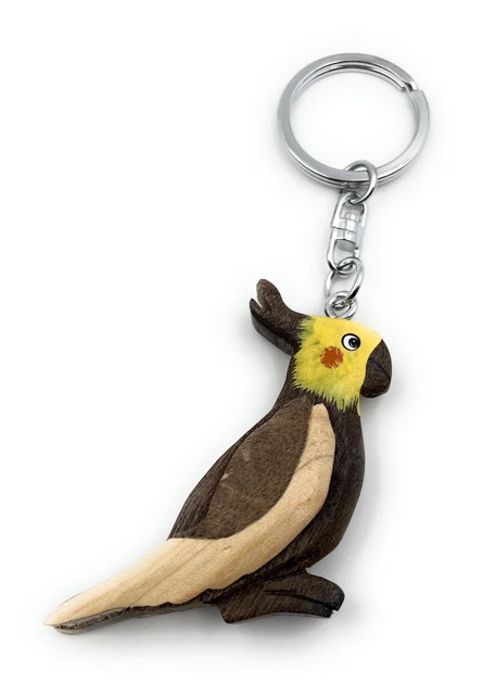 Portachiavi In Legno Fatto A Mano - Ciondolo Colibrì Di H-Customs (Originale Dalla Germania)
