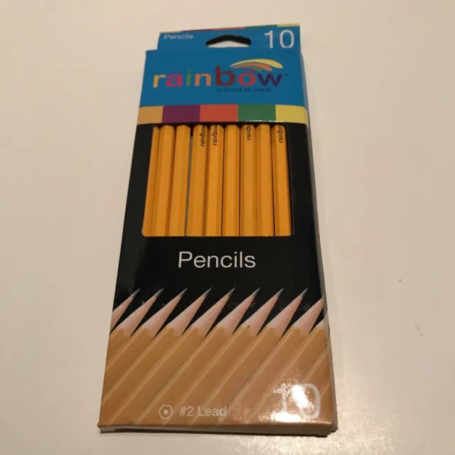 Rainbow No. 2 Lead Pencils (10-Pack) CP01-DRMP10-Pack of 10x3 Packs 30 Total