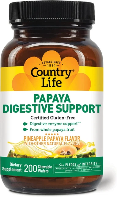 , Papaya Digestive Support, Daily Enzymes to Promote Digestive Health and Nutrie