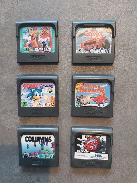 Lot de 6 jeux Sega Game Gear – rétro gaming