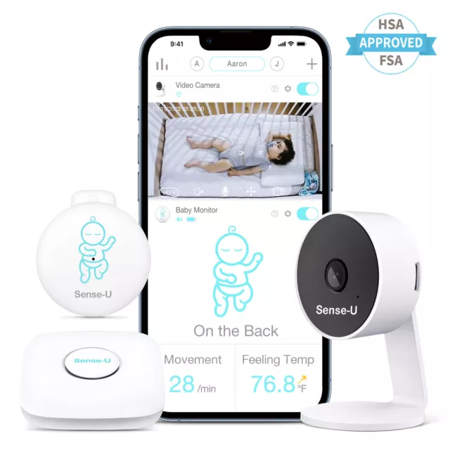 Sense-U Smart Baby Monitor 3 + Camera, Audio, Video Baby Monitor 2