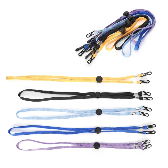 5pcs Nylon Face Cover Lanyard Face Cover Strap Holder Accessory ECM