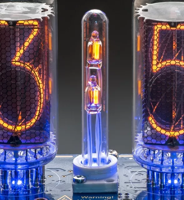Glass Column 65mm 2 NE-2H Neon Lamps Dots for IN-18 Z5660M ZM1042 Nixie Clocks