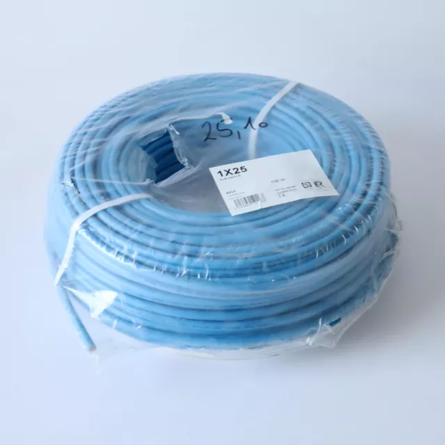 Aenor Kabel Aderleitung H07V-R 25mm2 100M Blau OVP