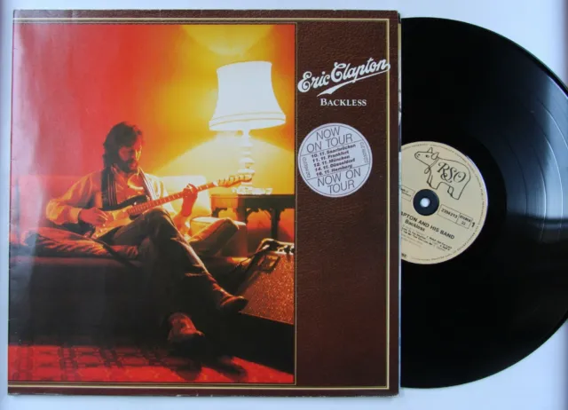 Eric Clapton Backless GER LP 1978 FOC + Toursticker
