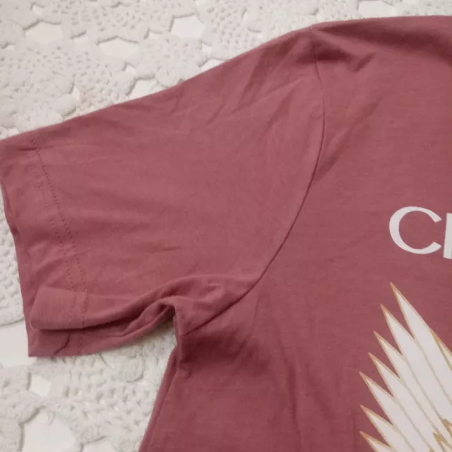 Charlotte Tilbury T Shirt Pink Short Sleeve Airbrush Lip Gloss Small Women 3