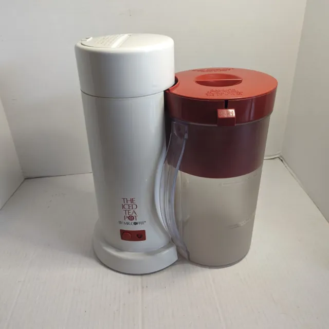 Mr. Coffee THE ICED TEA POT TM1 Iced Tea Maker Machine 2 QT Red 