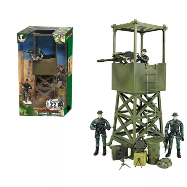 World Peacekeepers Army Military Lookout Tower and Figures