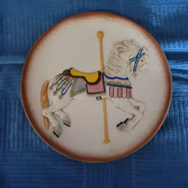 Vintage Carousel Horse Collectors Plate 1986 Lilly of the Fields
