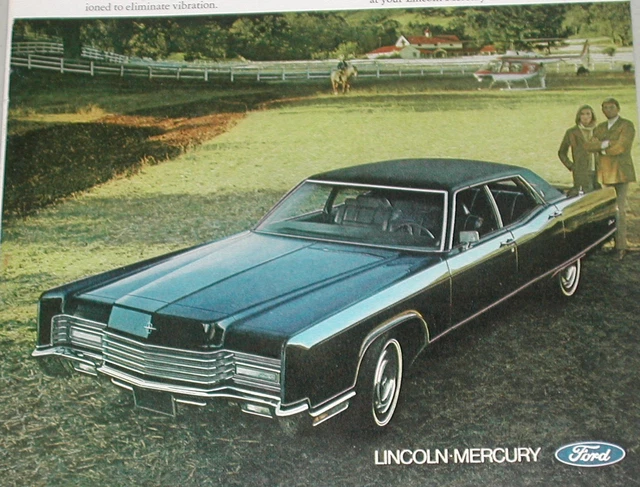 1970 LINCOLN CONTINENTAL advertisement, Ford Lincoln Continental hardtop