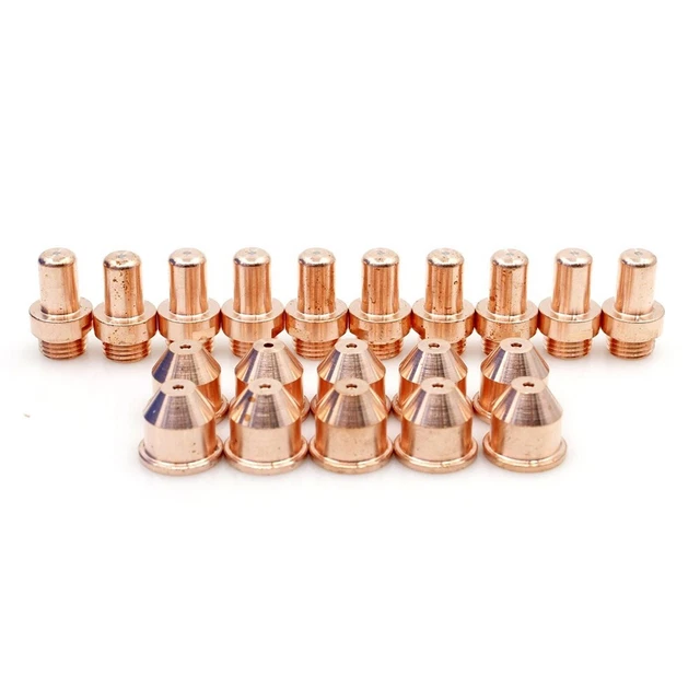 20pcs Plasma Cutter Torch Eastwood Versa Cut 60A Pipe Tips 50A Electrodes