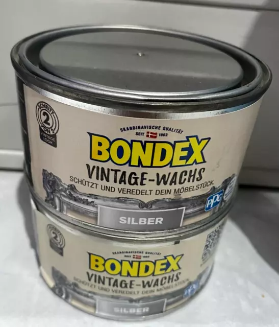 Bondex Vintage-Wachs silber 2 Dosen a´250 ml