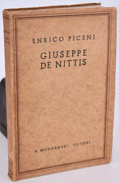 ARTE/PITTURA '800 - Enrico Piceni GIUSEPPE DE NITTIS Milano 1934 Catalogo opere