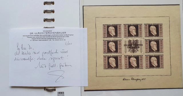 TOP-Sammlung Österreich 1945-2001 postfrisch mit Renner Blöcke, Grazer + Wiener